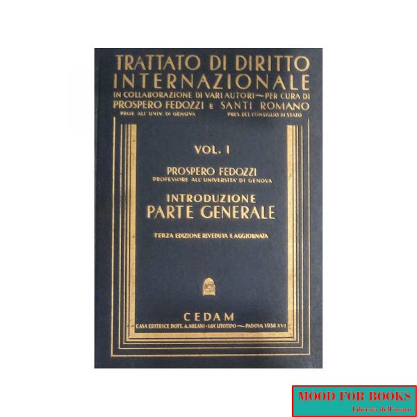 Trattato di diritto internazionale. Vol.1: Introduzione parte generale*