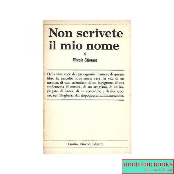 Non scrivete il mio nome*